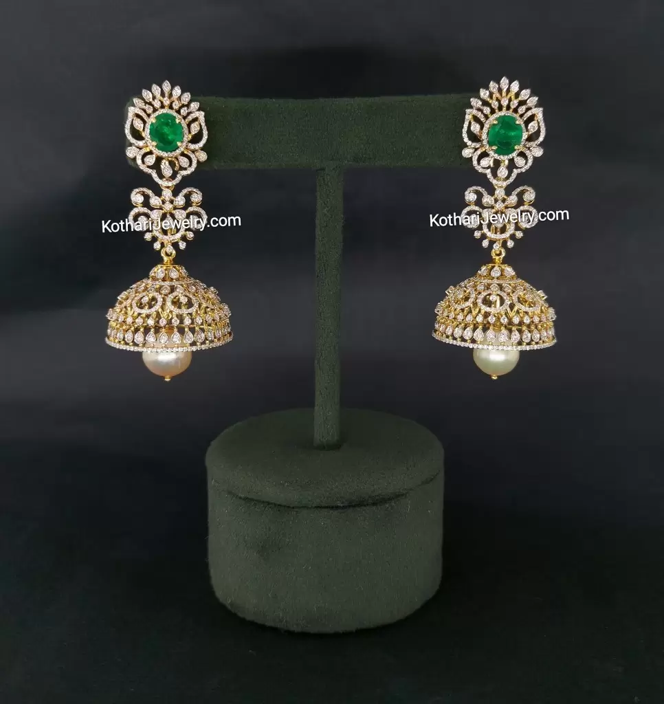 Diamond Jhumkis